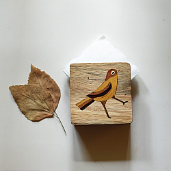 Wood & Wine - Wooden Napkin Holder - Bird