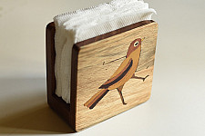 Wood & Wine - Wooden Napkin Holder | Bird