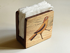 Wood & Wine - Wooden Napkin Holder | Bird