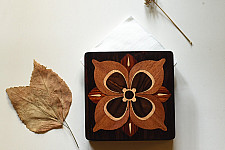 Wood & Wine - Wooden Napkin Holder - Flower