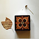 Flower inlay wooden Napkin Holder