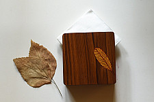Wood & Wine - Wooden Napkin Holder | Leaf 