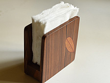 Wood & Wine - Wooden Napkin Holder | Leaf 