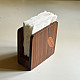 buy Wooden Napkin Holder - Leaf design