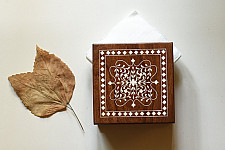 Wood & Wine - Wood Inlay Napkin Holder