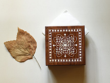 Wood & Wine - Wood Inlay Napkin Holder