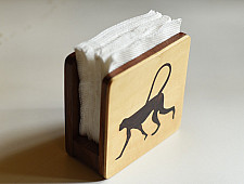 Wood & Wine - Wooden Napkin Holder | Monkey