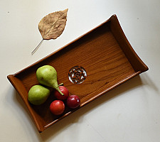 Wood & Wine - Wooden Serving Tray - Round Cut