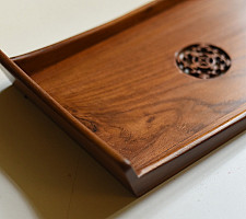 Wood & Wine - Wooden Serving Tray - Round Cut