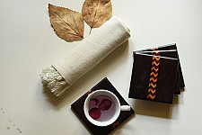Wood & Wine - Wooden Coaster (Set of Four) - Zig Zag 