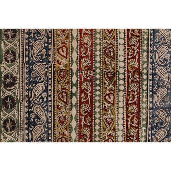 Kalamkari . Block Print . Bedsheet { Natural Color } ❋ C