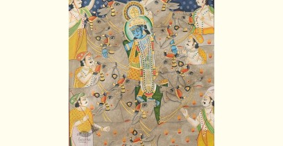 Banwari . बनवारी ☙ Pichwai Painting ☙ Shrinathji Gopasthami Pichwai - I { 18 x 24 inch } ~ 2