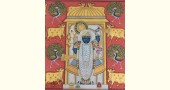 Hand painted pichwai paintings - Shrinathji With Cows And Peacocks