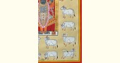 Hand painted pichwai paintings - Shrinathji And Cows Pichwai - III