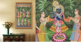 Banwari . बनवारी | Pichwai Painting - Krishna With Gopis On Yamuna Ghat
