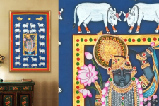 Banwari . बनवारी | Pichwai Painting - Shrinathji And Silver Cows - IV