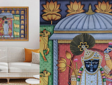 Banwari . बनवारी | Pichwai Painting - Shrinathji With Lotus & Cows