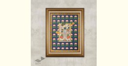 Banwari . बनवारी | Pichwai Painting - Shrinathji Kamal Talai Pichwai - I I ( 18" x 24" )