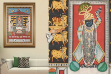 Banwari . बनवारी | Pichwai Painting - Shrinathji Annakut Pichwai ( 2' x 3' )