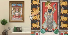 Banwari . बनवारी | Pichwai Painting - Shrinathji Annakut Pichwai ( 2' x 3' )