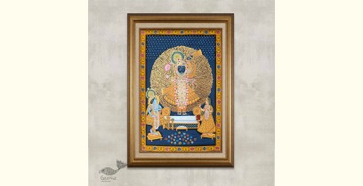 Banwari . बनवारी | Pichwai Painting - Shrinathji Yamunaji Tree Of Life Pichwai ( 2' x 3' )
