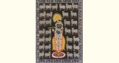 बनवारी ☙ Pichwai Painting ☙ Krinath with Cows { 18 x 24 inch } ☙ L