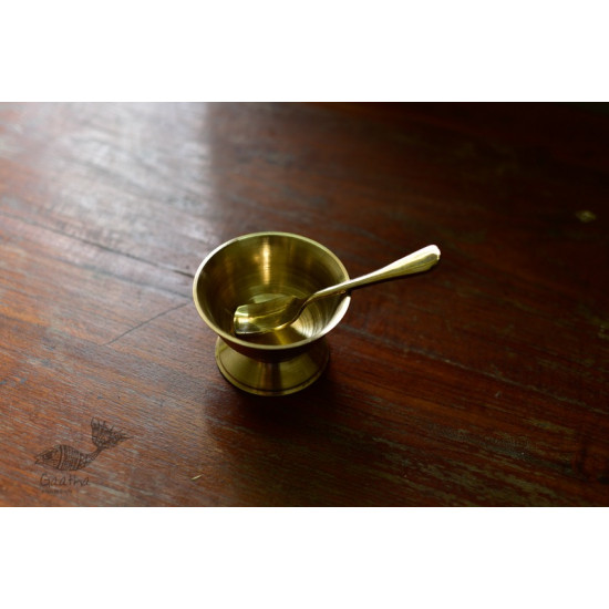 Shop online kansa ice cream bowl with Spoon