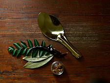 Kansyam . कांस्यम ✾ Kansa Rice Serving Ladle - 8" X 3"