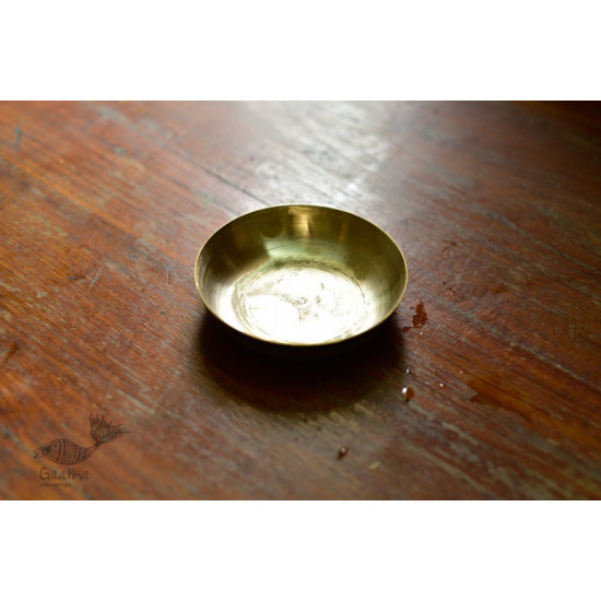 Shop online kansa Thali Set - 11" Thali + Bowl + Glass + Spoon + Small Dish