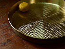 Kansyam . कांस्यम ✾ Kansa Thali 11" x 11" x 1.5"
