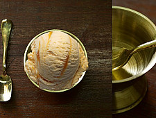 Kansyam . कांस्यम ✾ Kansa Ice Cream Bowl with Spoon - 3.5" x 3.5" x 2.5"