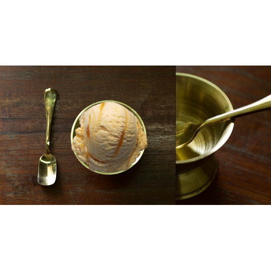 Shop online kansa ice cream bowl with Spoon