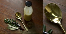 Kansyam . कांस्यम ✾ Kansa Serving Spoon Ladle - 8" x 2" 