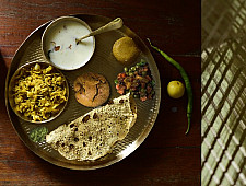 Kansyam . कांस्यम ✾ Kansa Thali Set (11" Thali + Bowl + Glass + Spoon + Small Dish)