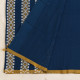 shop Assam Handwoven Cotton Saree - Rama Blue