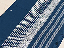 Majuli | Assam Handwoven Cotton Saree - Blue