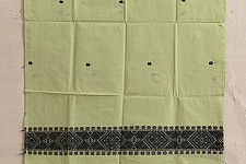 Majuli | Assam Weaving - Handloom Cotton Stole - Light Green