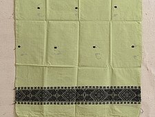 Majuli | Assam Weaving - Handloom Cotton Stole - Light Green