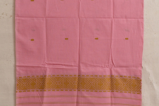 Majuli | Assam Weaving - Handloom Cotton Stole - Light Pink