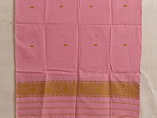 Majuli | Assam Weaving - Handloom Cotton Stole - Light Pink