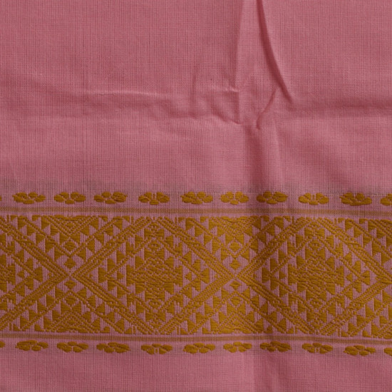 shop Assam Weaving - Handloom Cotton Stole- Light Pink