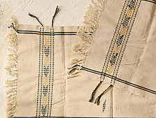 Majuli | Handwoven Cotton Runner From Assam - Off White