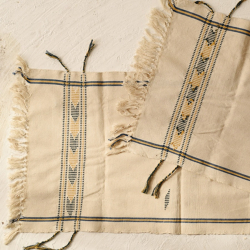 Majuli | Handwoven Cotton Runner From Assam - Off White