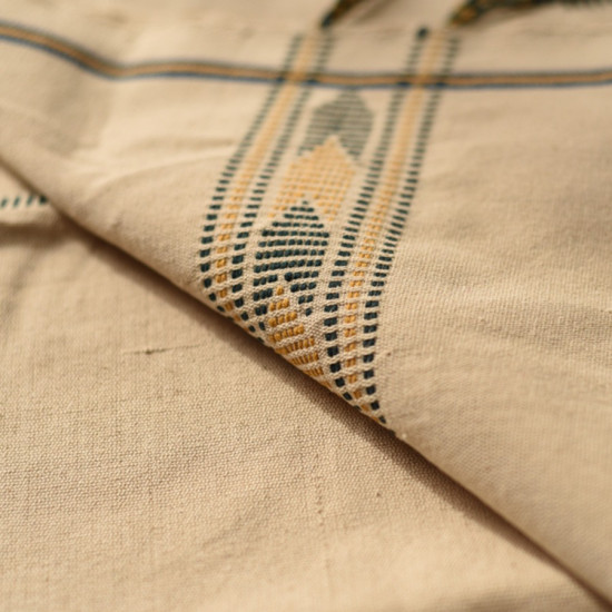 shop Handwoven Cotton Runner From Assam - Off White