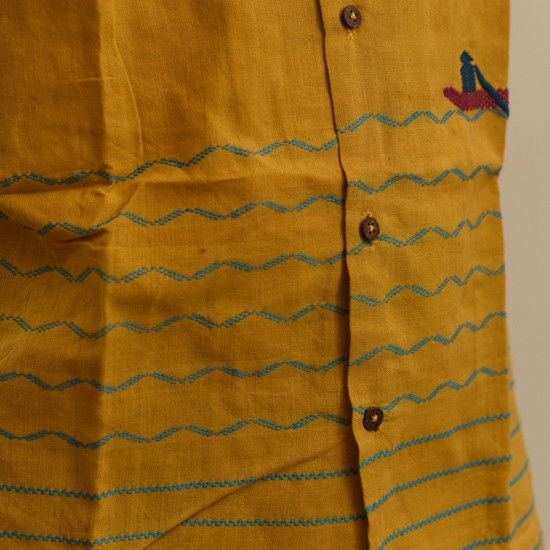 shop Majuli Craft - Embroidered Cotton Shirts