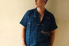 Majuli | Pure Cotton Shirts - Extra Weft Hand Woven - Blue