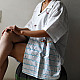 shop Majuli Craft - Embroidered Cotton White Shirt
