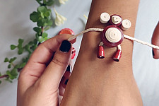Kids Rakhi | Ghumakkad Babloo ki Jhappi - Paper Quilling Rakhi