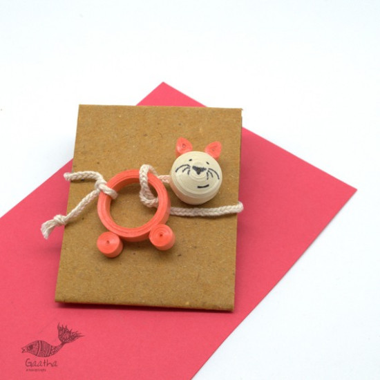 shop Takatak Billoo ki Jhappi -Paper Quilling Rakhi 