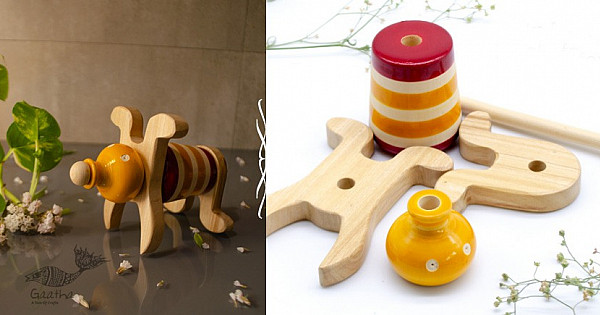 Buy Handmade Traditional toy -Ulte Pulte - Twin ( Set of 10 Blocks